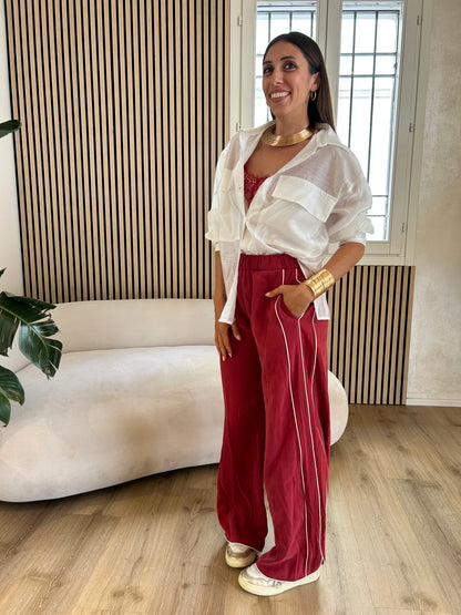 Pantalone rosso banda