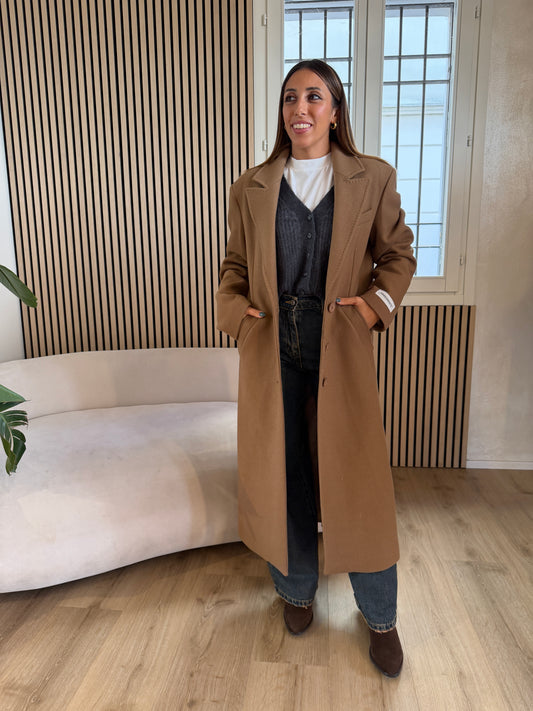 Cappotto lungo in panno