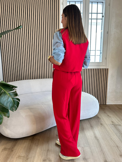 Pantalone ciliegia