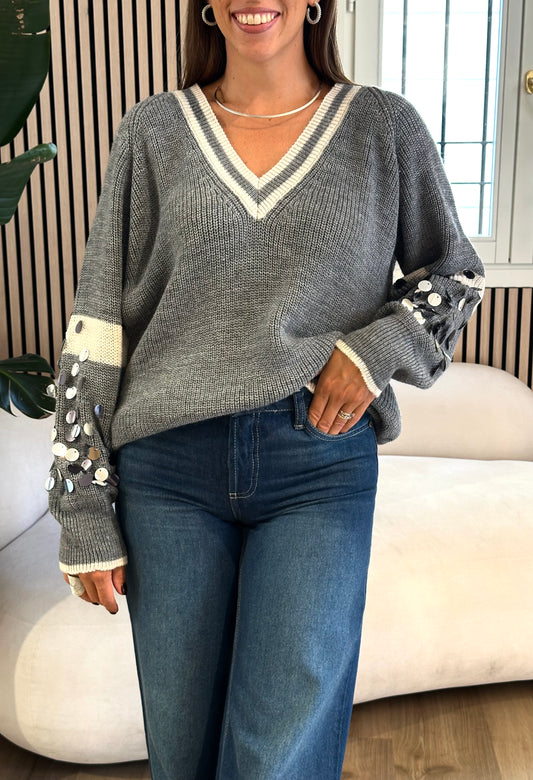 Maglione paillettes