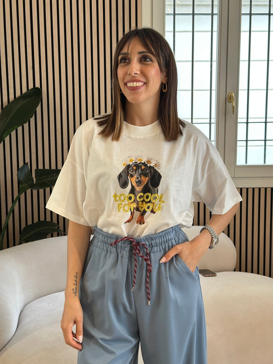 T-Shirt Over bassotto