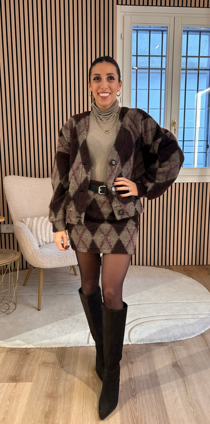 Gonna rombi con cintura