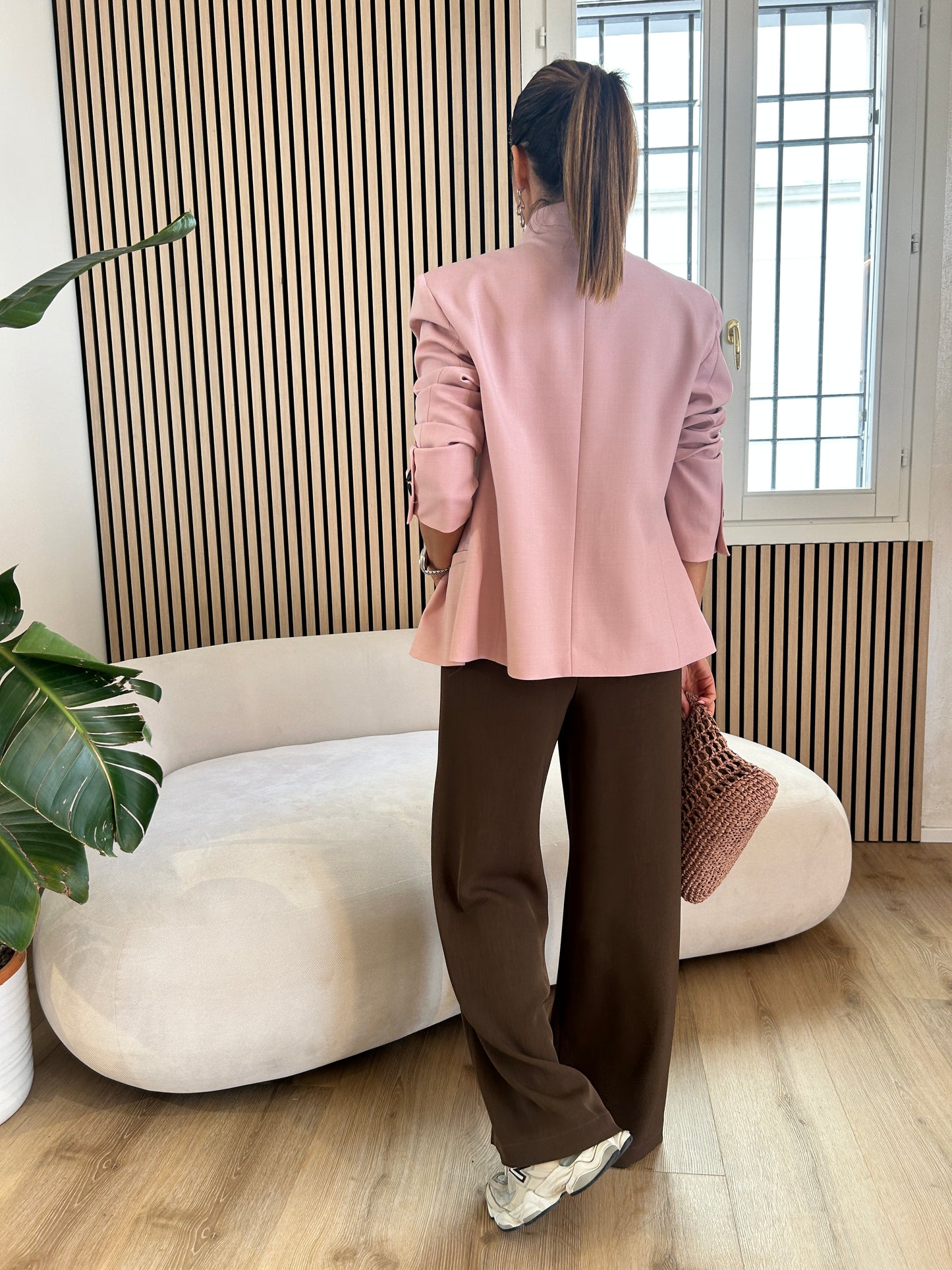 Giacca coreana rosa