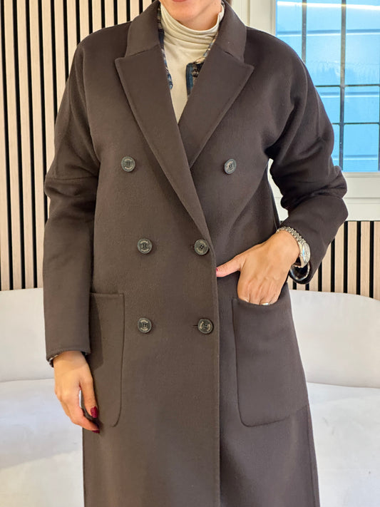 Cappotto doppiopetto handmade moro