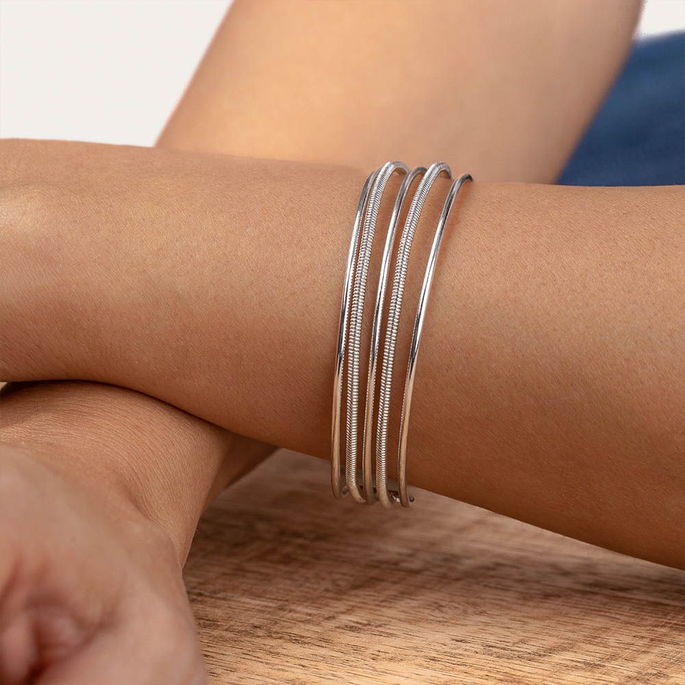 Bracciale fascia 5 linee mix