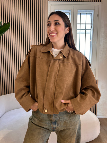 Bomber palloncino camoscio