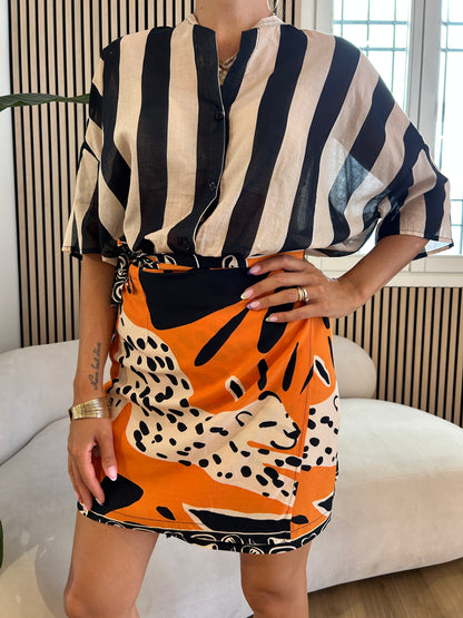 Twin set nero/arancio