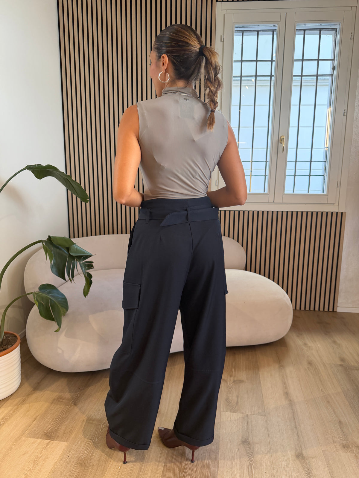 Pantalone tasconi blu