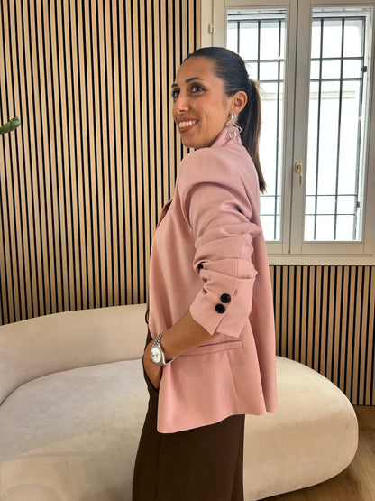 Giacca coreana rosa
