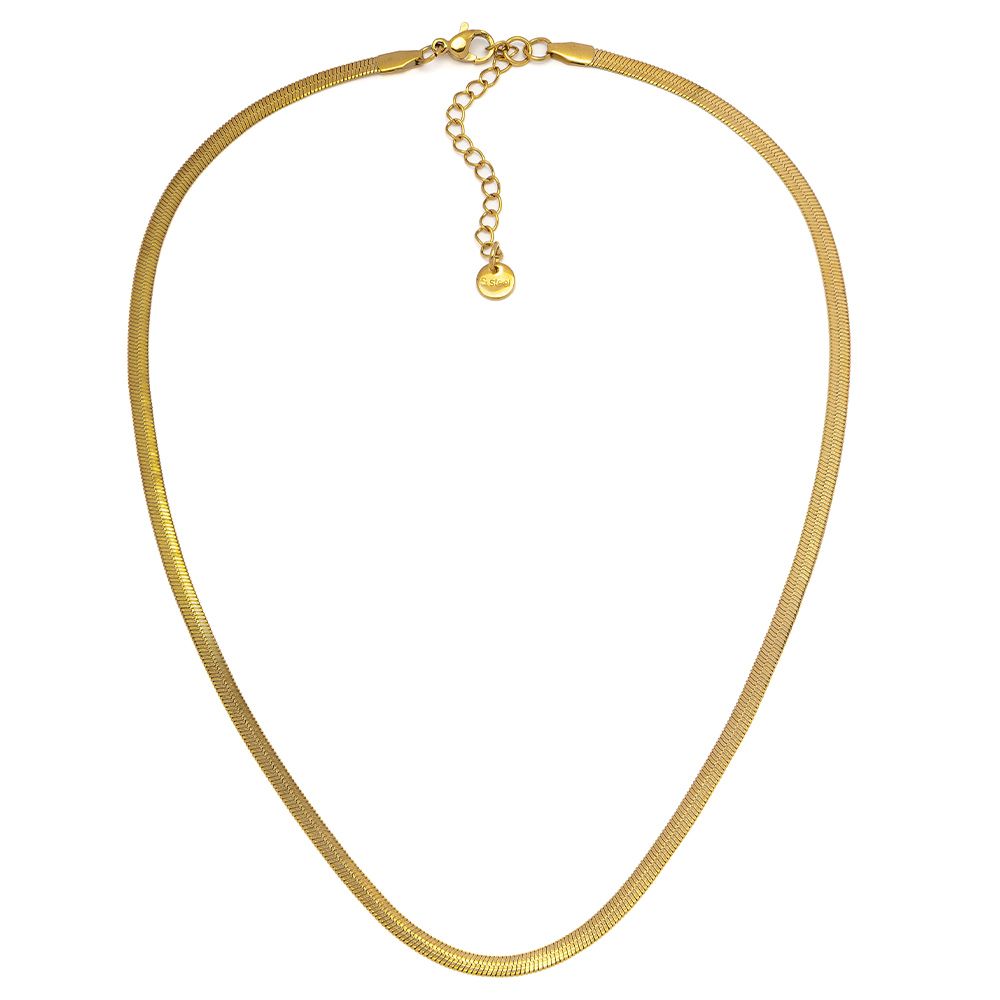 Collana snake piatta