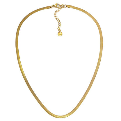 Collana snake piatta