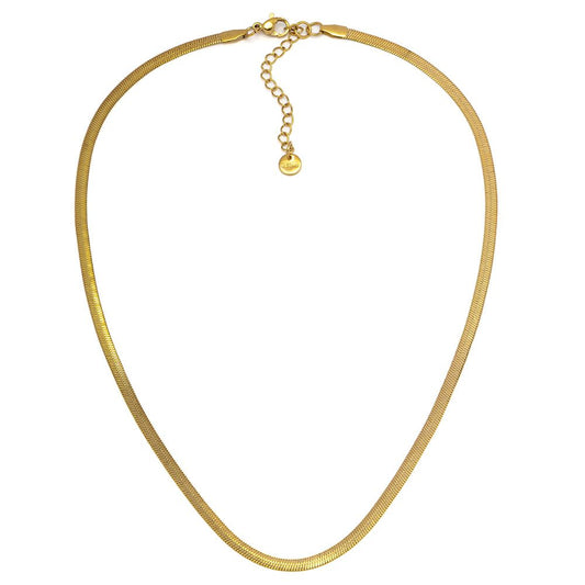 Collana snake piatta