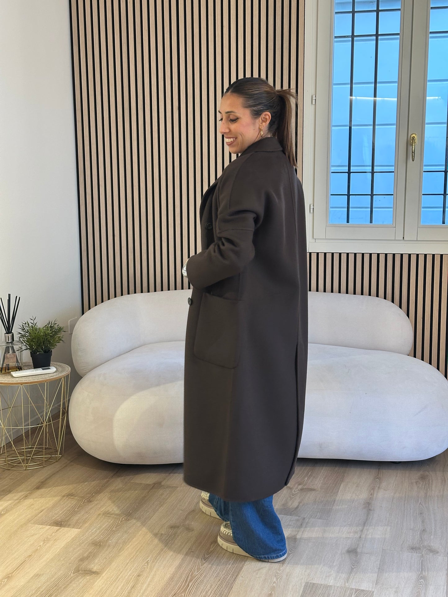 Cappotto doppiopetto handmade moro