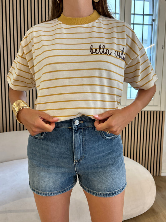 T-shirt righe bella vita