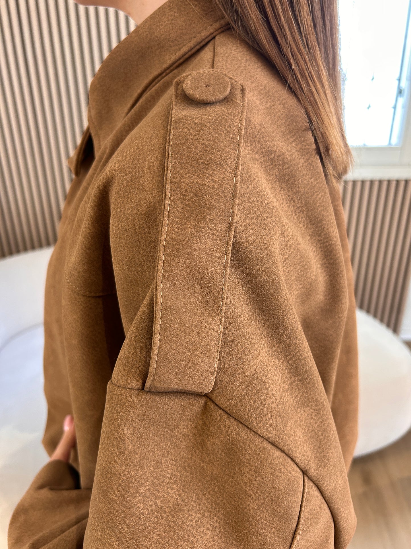 Bomber palloncino camoscio