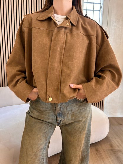 Bomber palloncino camoscio