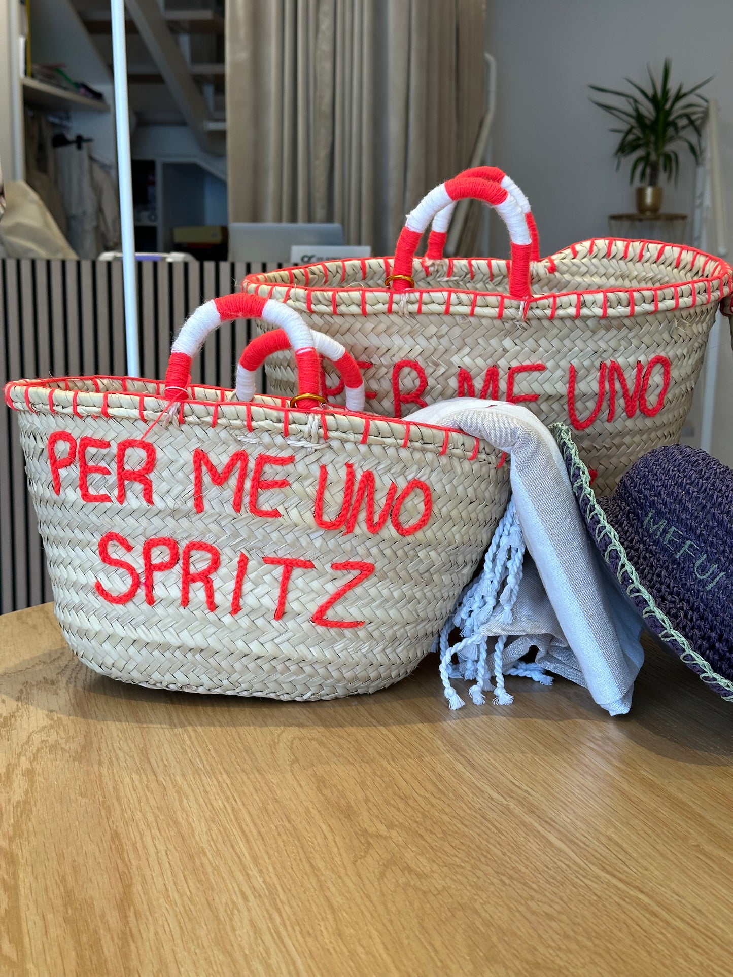 Bag paglia secchiello grande