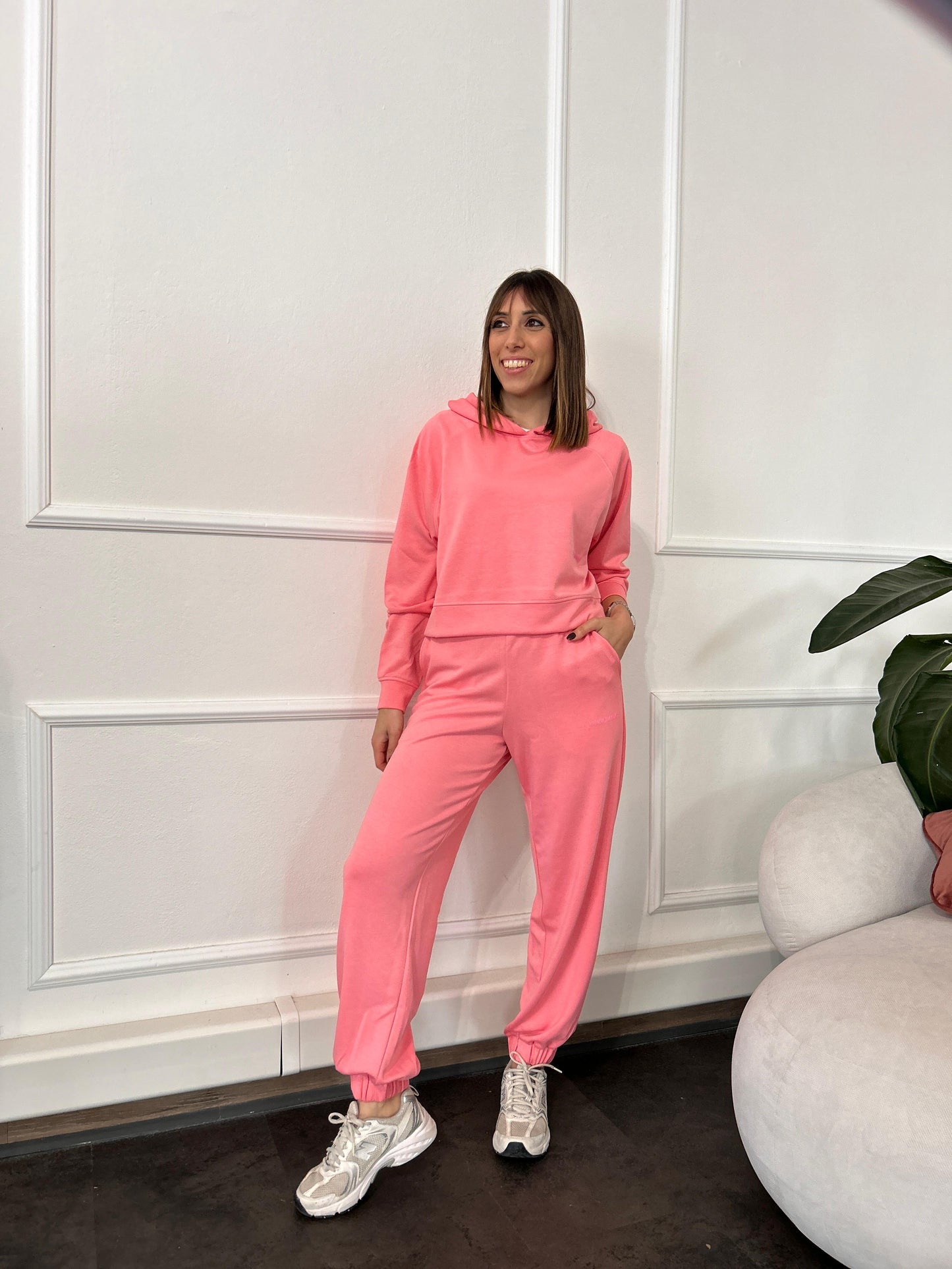 Pantalone in modal con elastico sorbetto