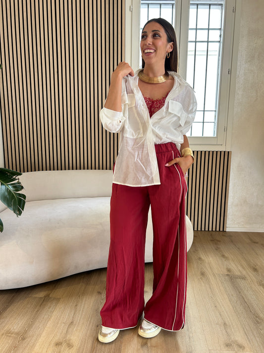 Pantalone rosso banda