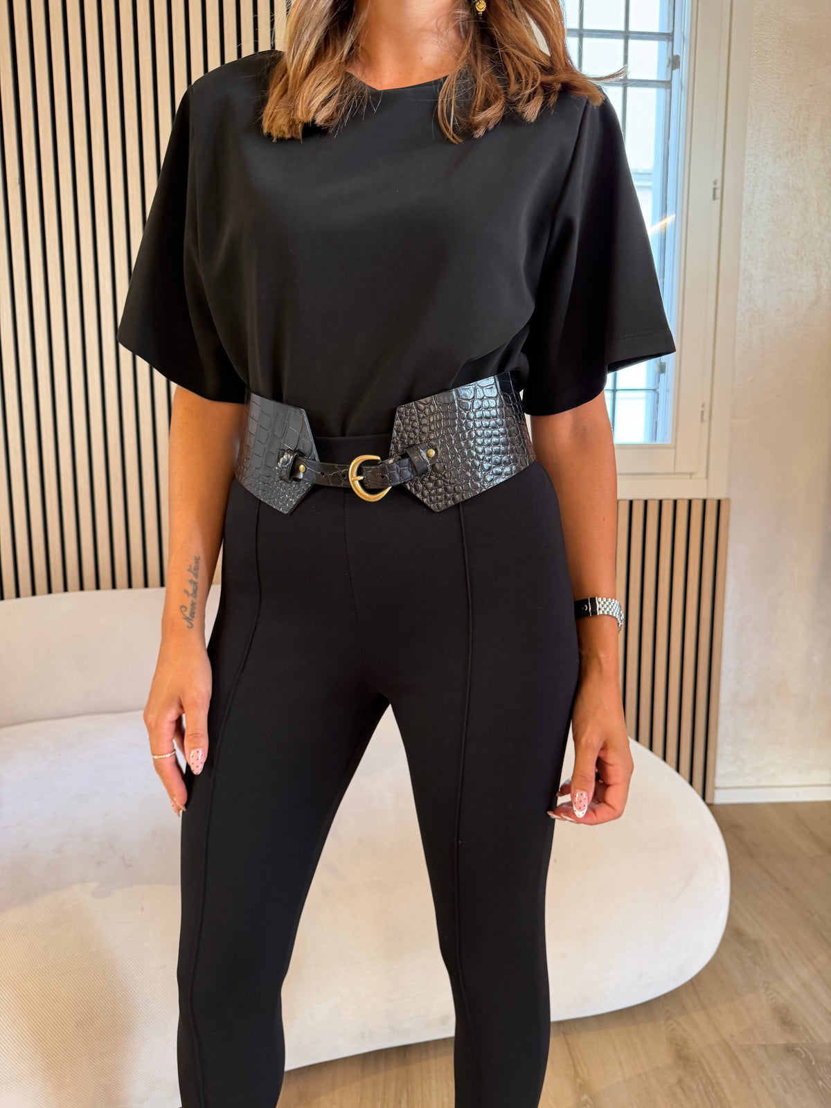 Body m/manica nero