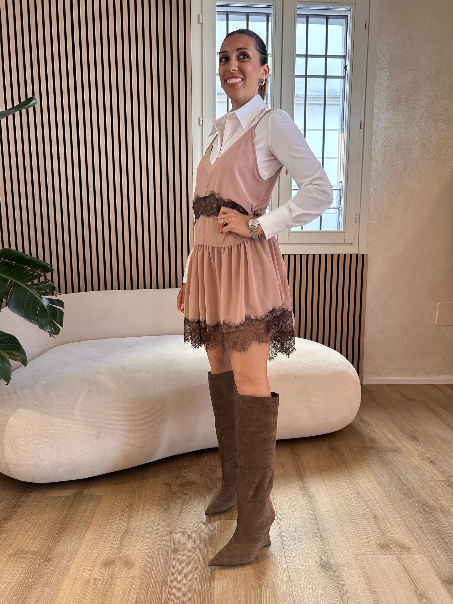 Mini abito sottoveste
