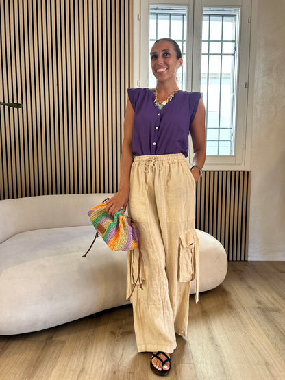 Cargo lino Crema