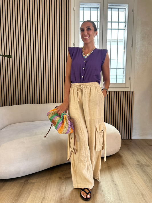 Cargo lino Crema