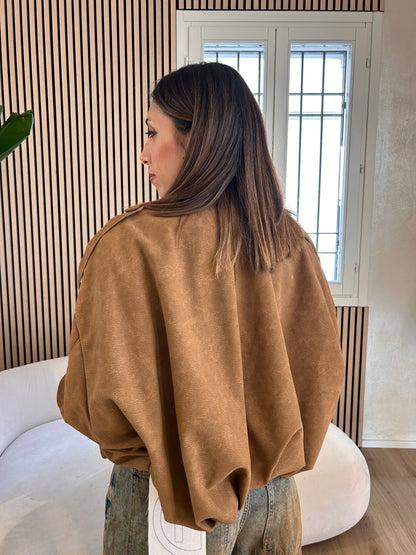 Bomber palloncino camoscio