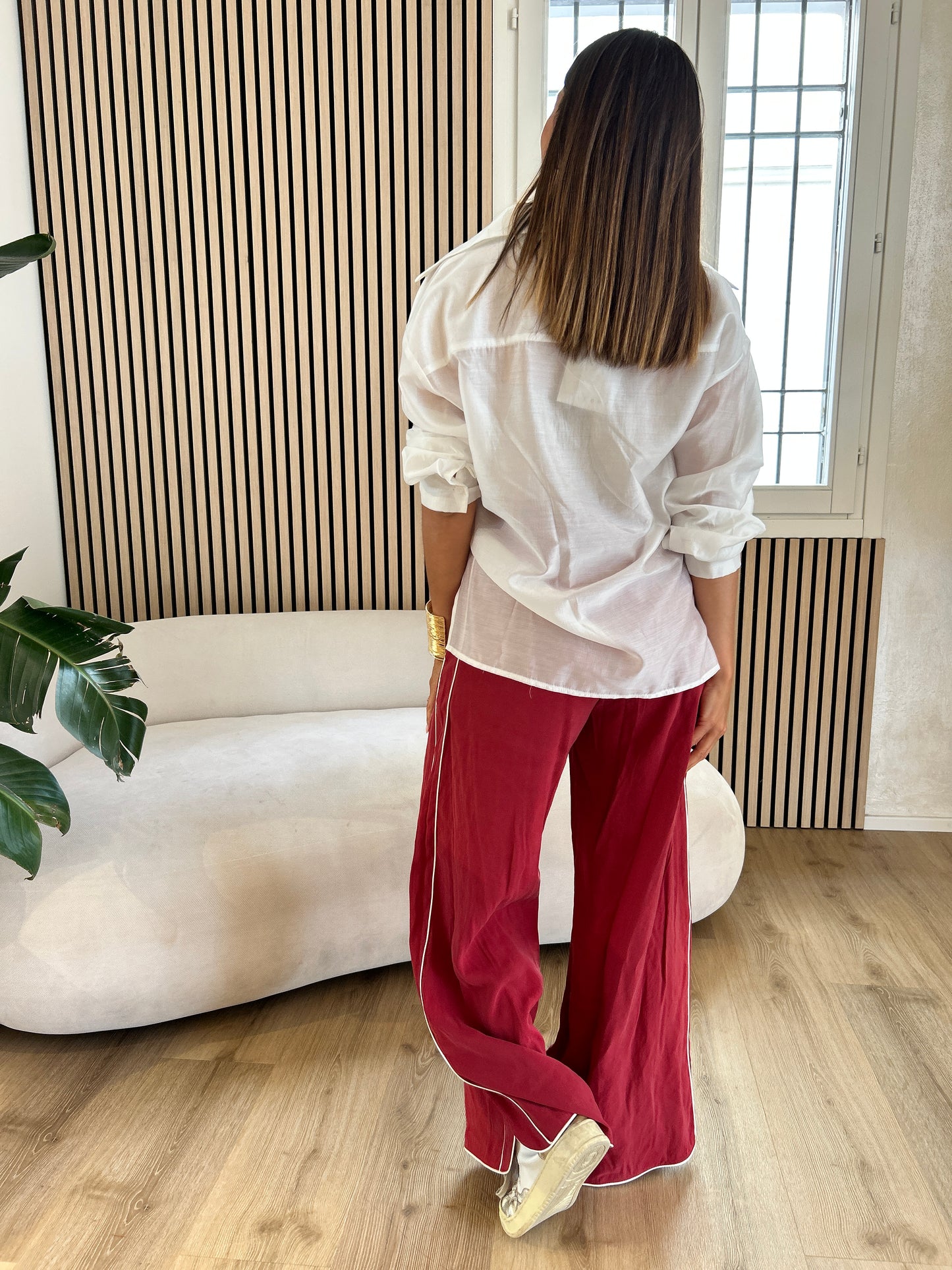 Pantalone rosso banda