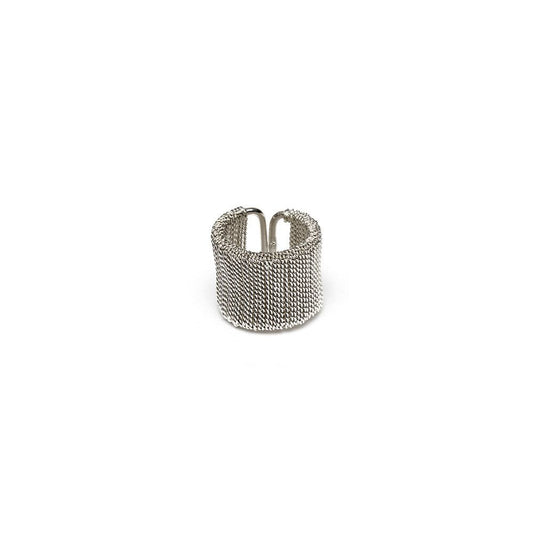 Anello fascia sottile intrecciato