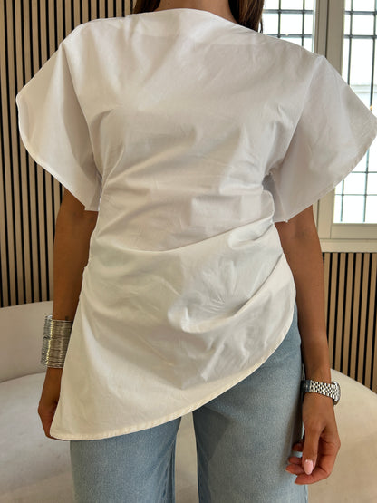 Top kimono bianco