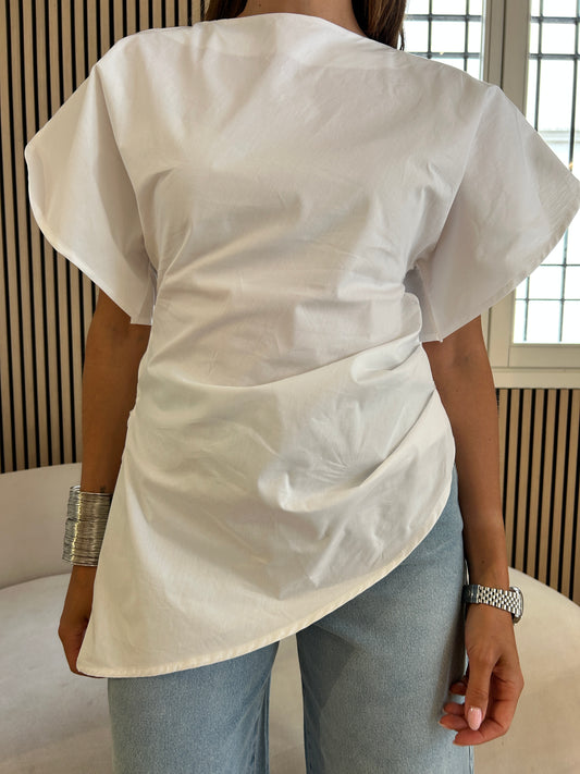 Top kimono bianco