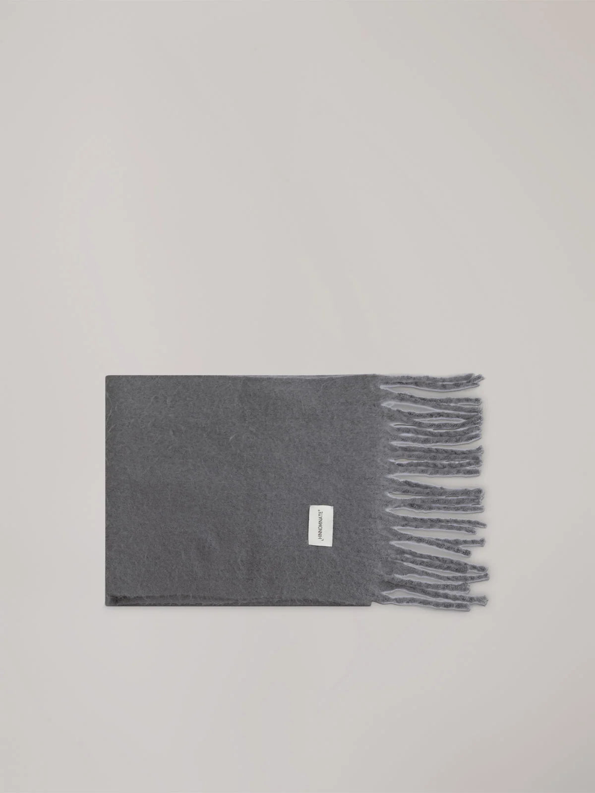 Sciarpa in maglia grigio mélange