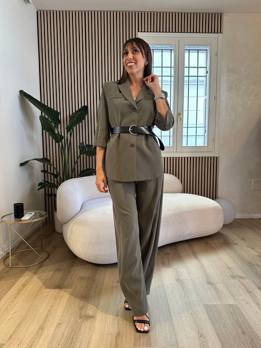 Pantalone ampio cupro