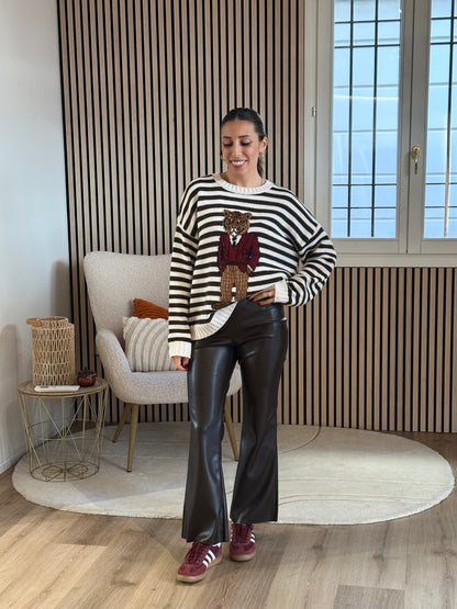 Panta trombetta ecopelle