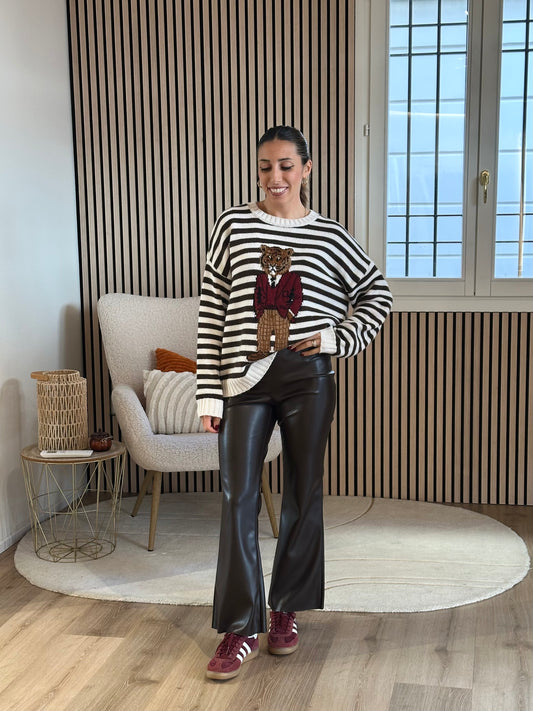 Panta trombetta ecopelle