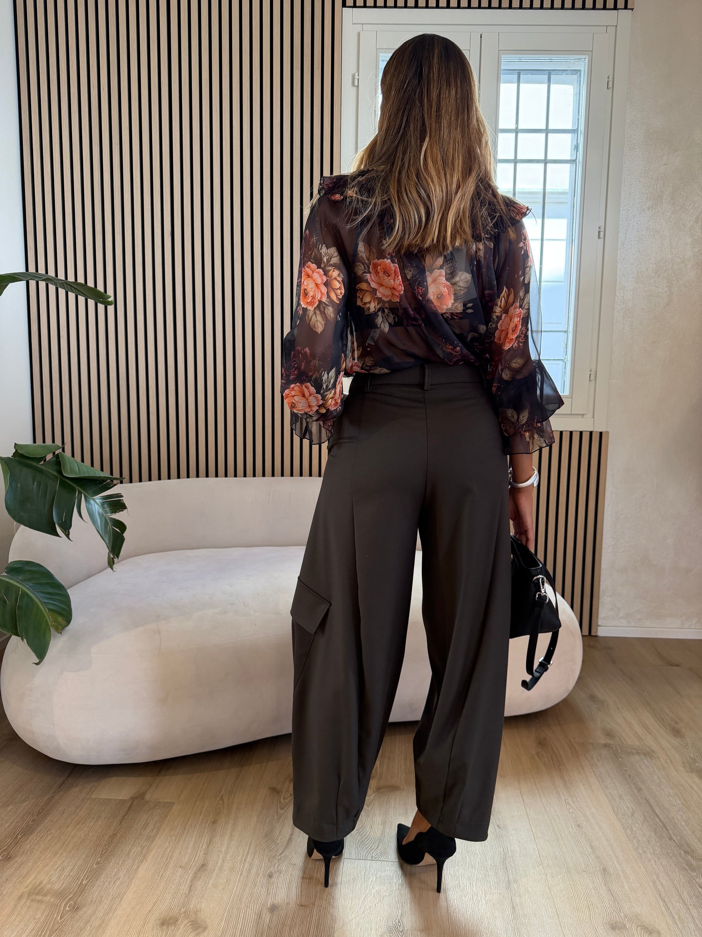 Pantalone baloon cargo militare