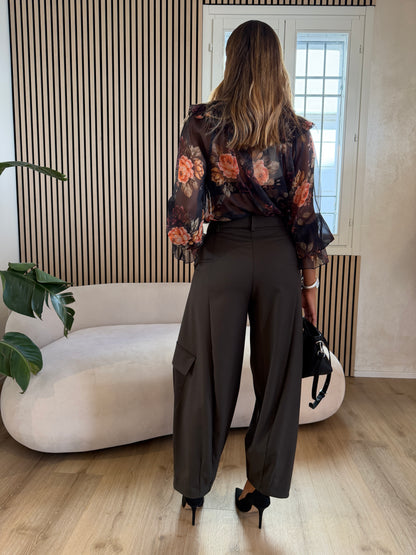 Pantalone baloon cargo militare