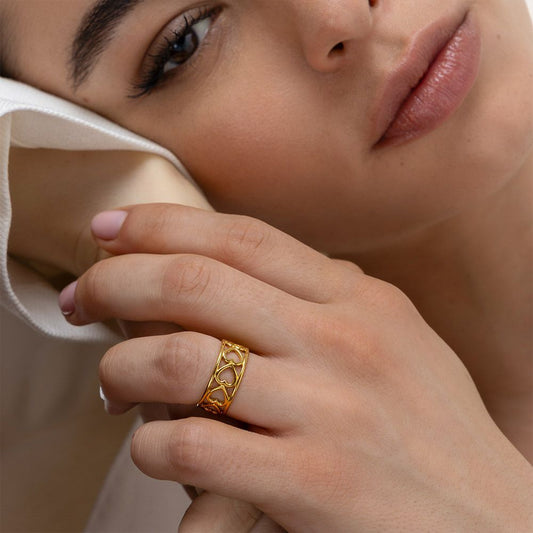 Anello cuori fascia