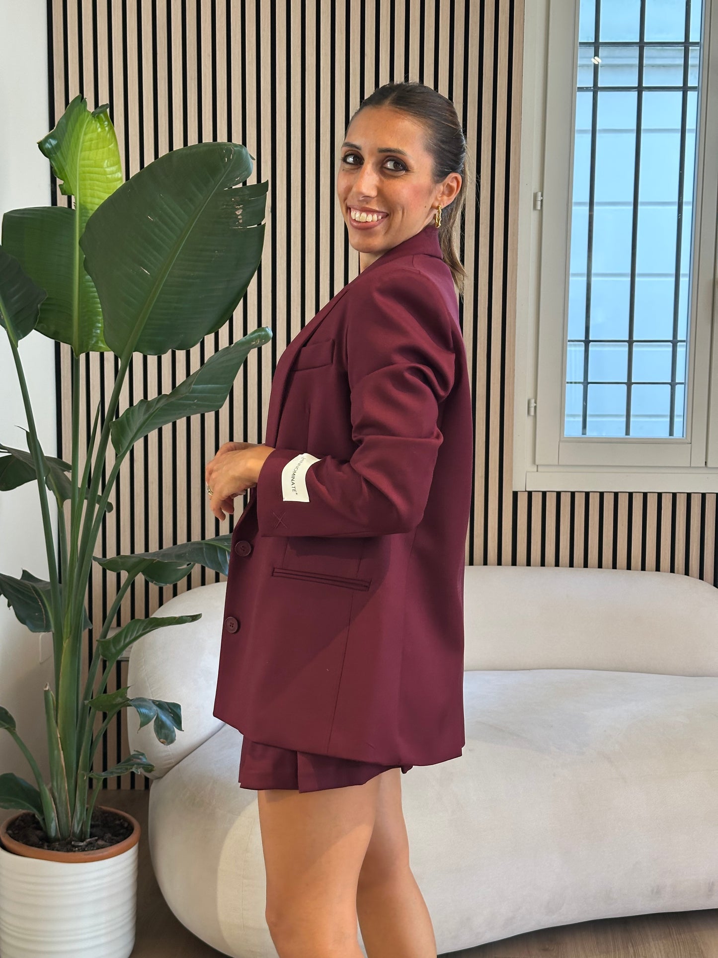 Giacca fit regular con spalline