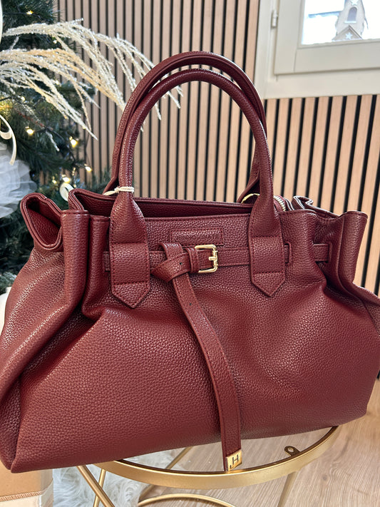 Borsa media ecopelle bordeaux