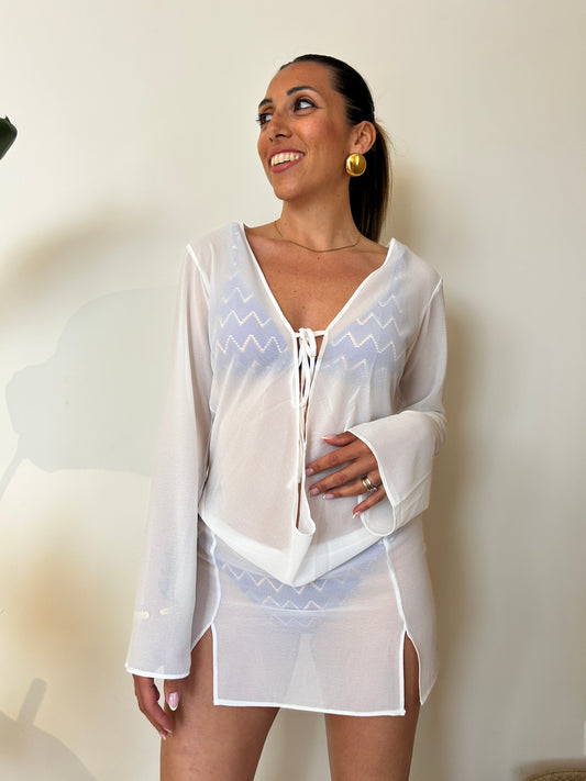 Vestito corto White