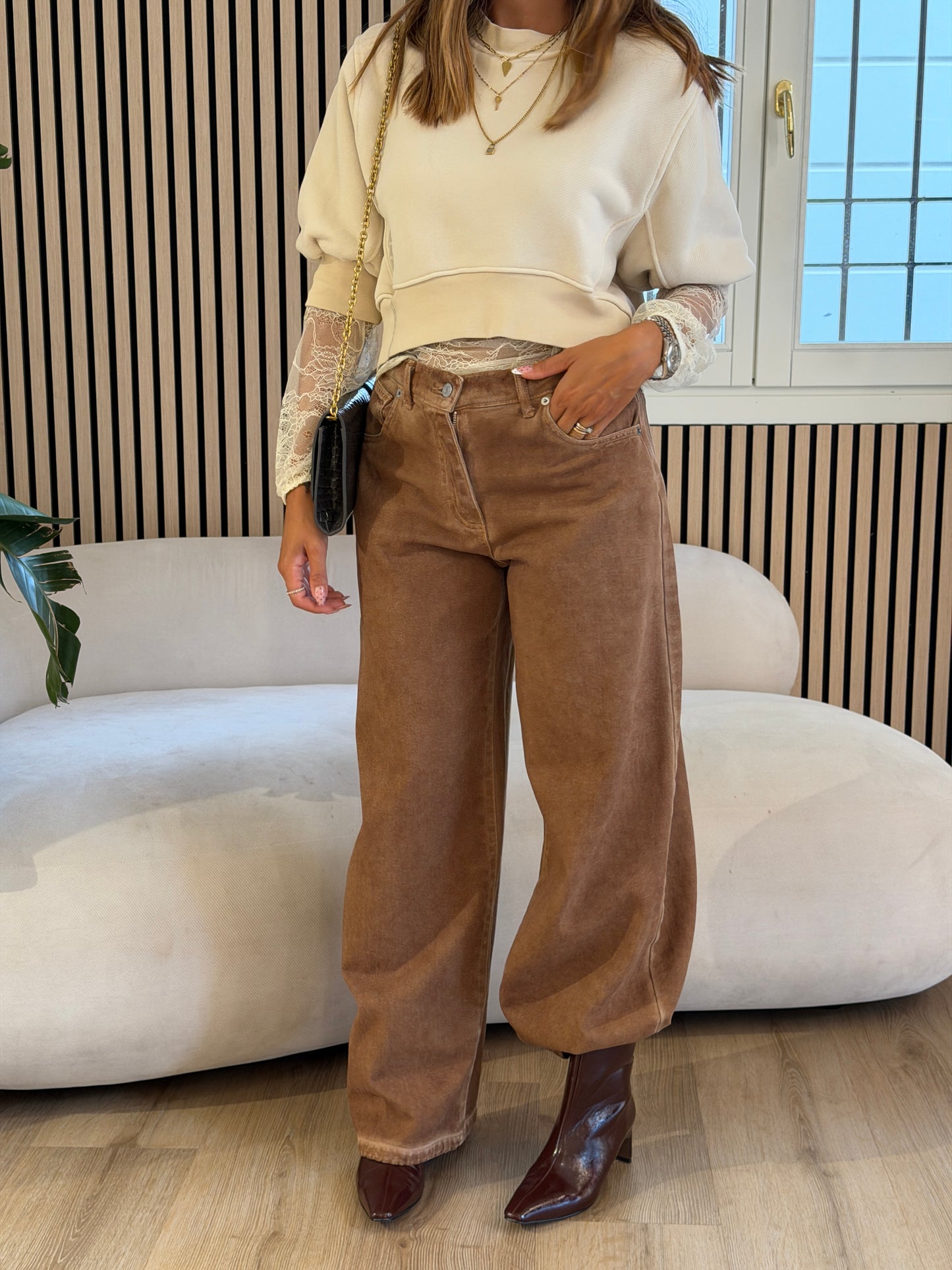 Jeans Bella cammello