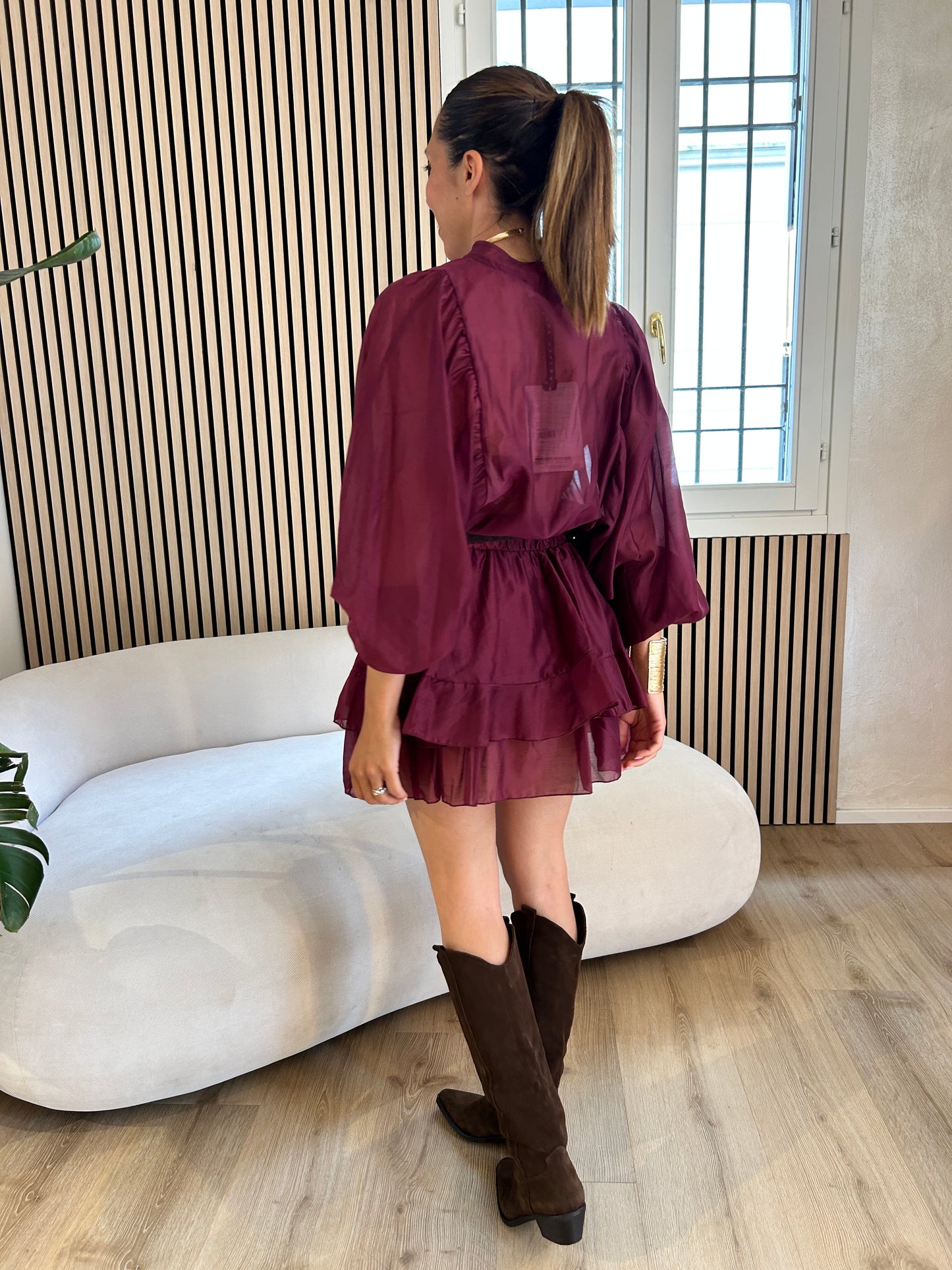 Abito corto vino