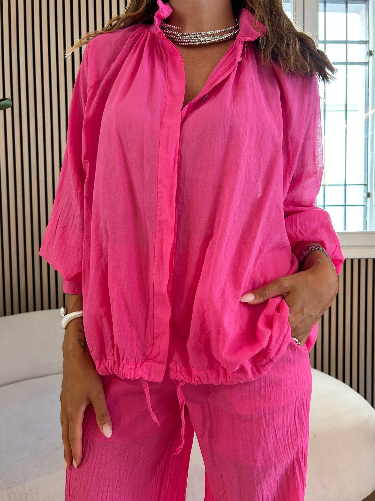Coordinato lungo fucsia