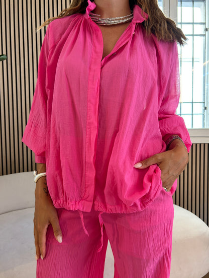 Coordinato lungo fucsia