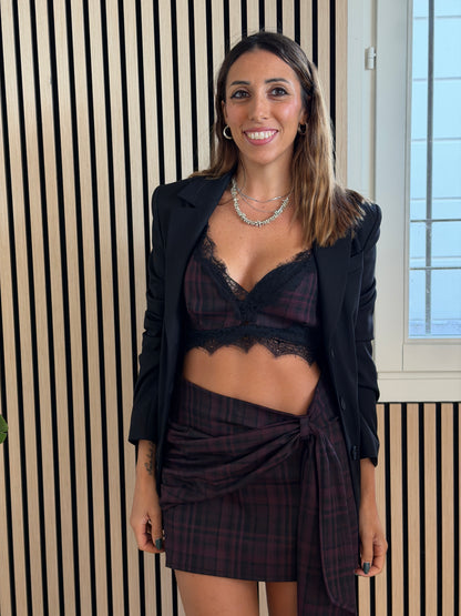 Twin set bordeaux e nero
