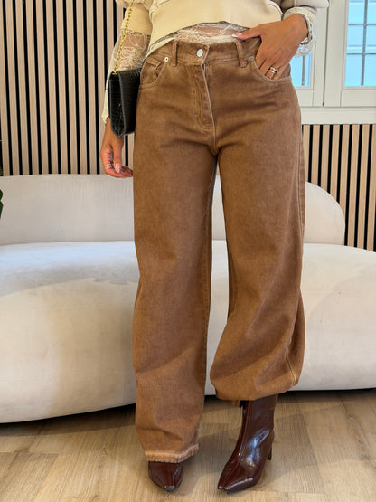 Jeans Bella cammello
