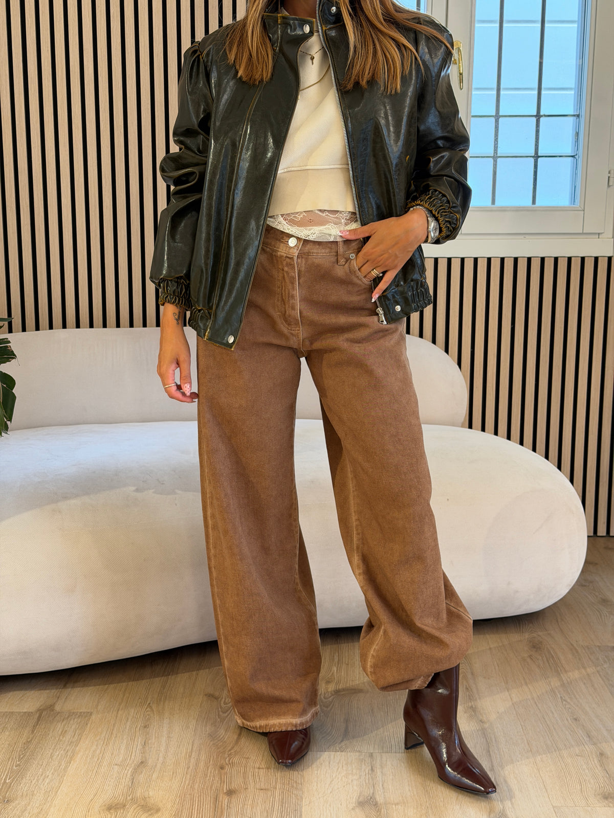Jeans Bella cammello