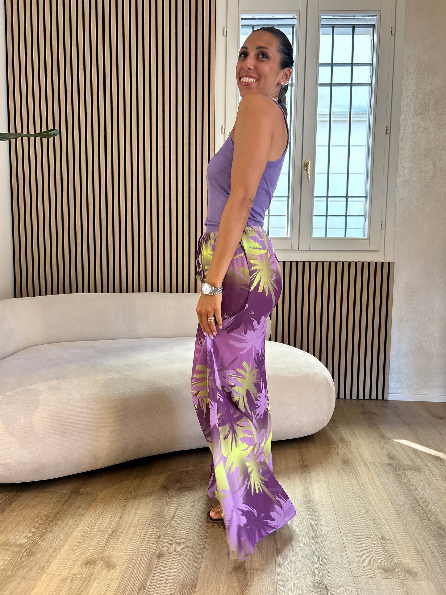Canotta costina Purple